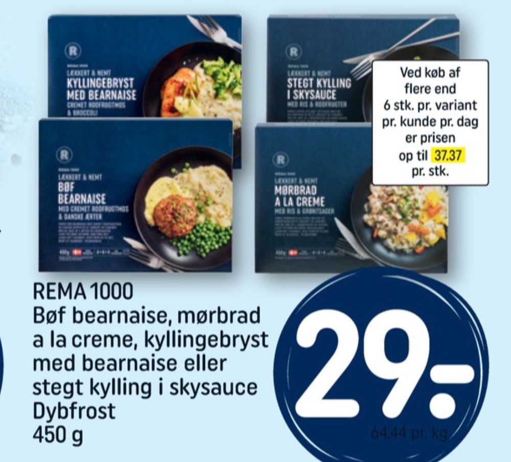 Rema 1000, Kyllingebryst med Bearnaise