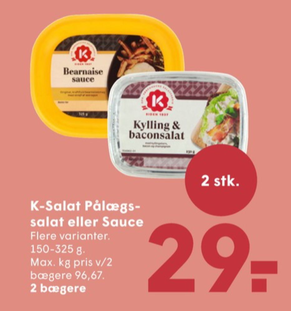 K-salat, Kylling & Baconsalat