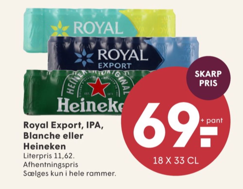 Royal Export, Øl 18 pk.