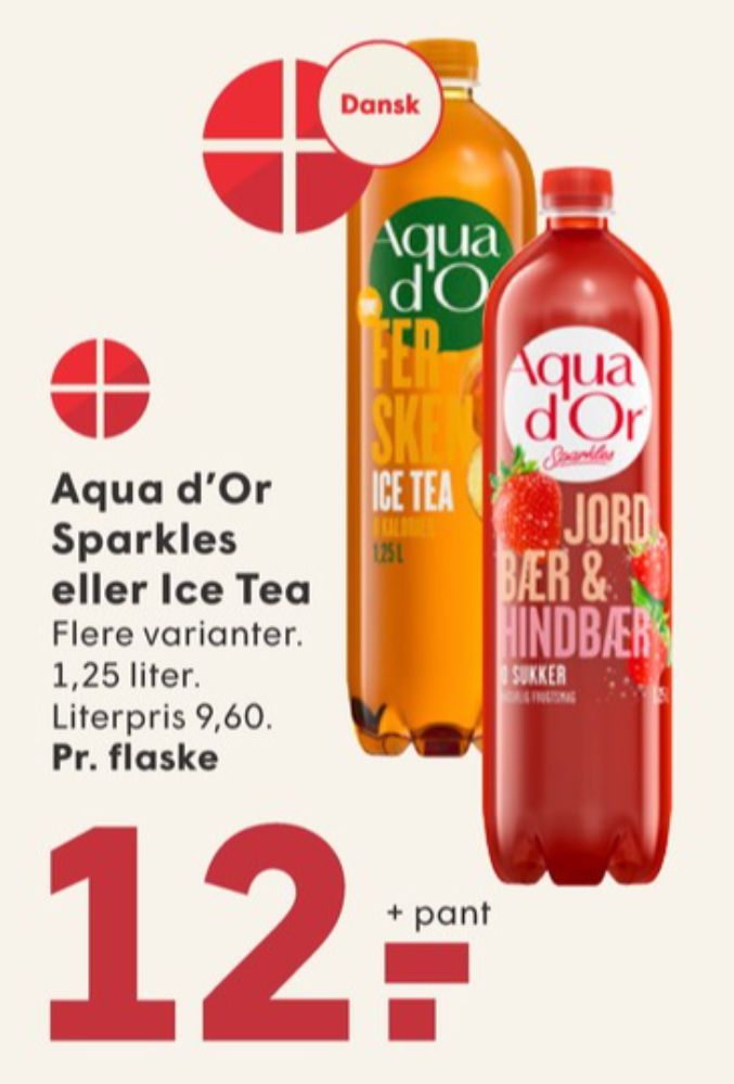 Aqua d'Or Fersken, Ice Tea Fersken