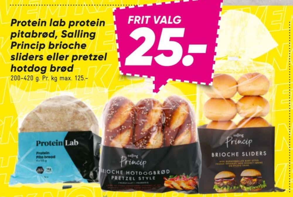 Salling Princip, Brioche Hotdogbrød Pretzel Style