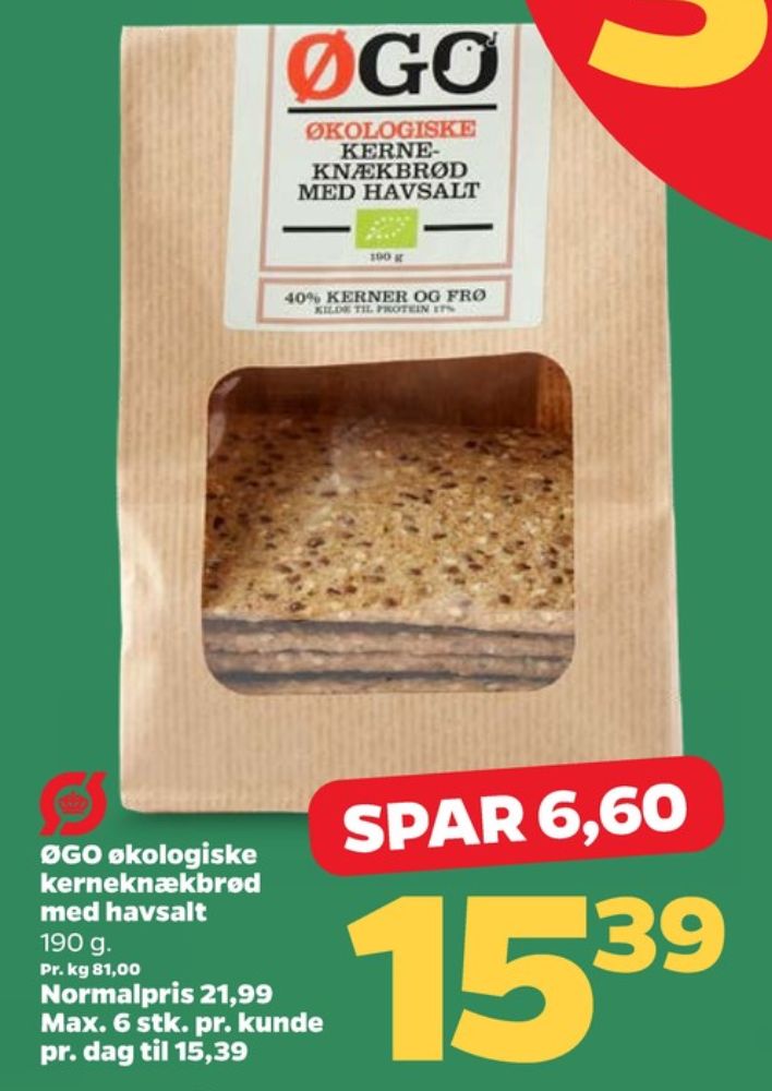 ØGO, Kerneknækbrød med havsalt