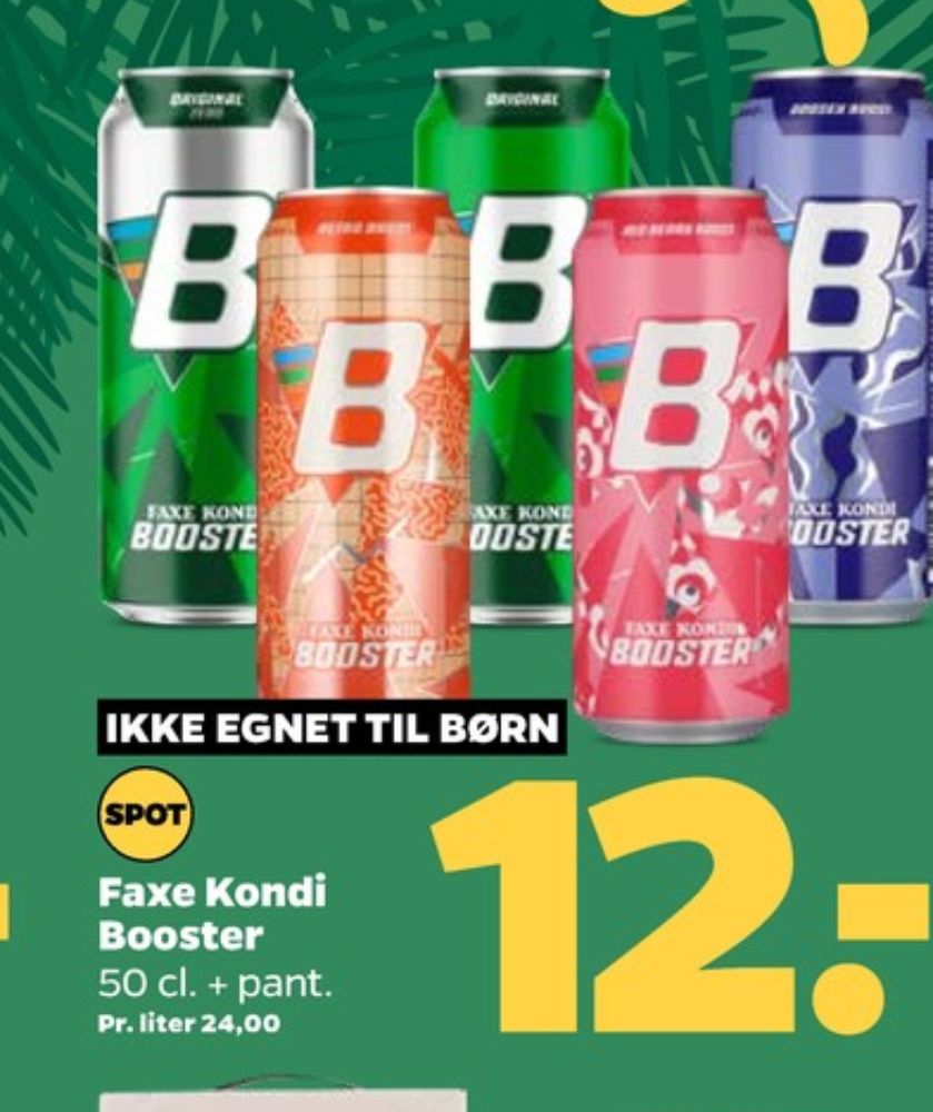 Faxe Kondi Booster Original, Energidrik