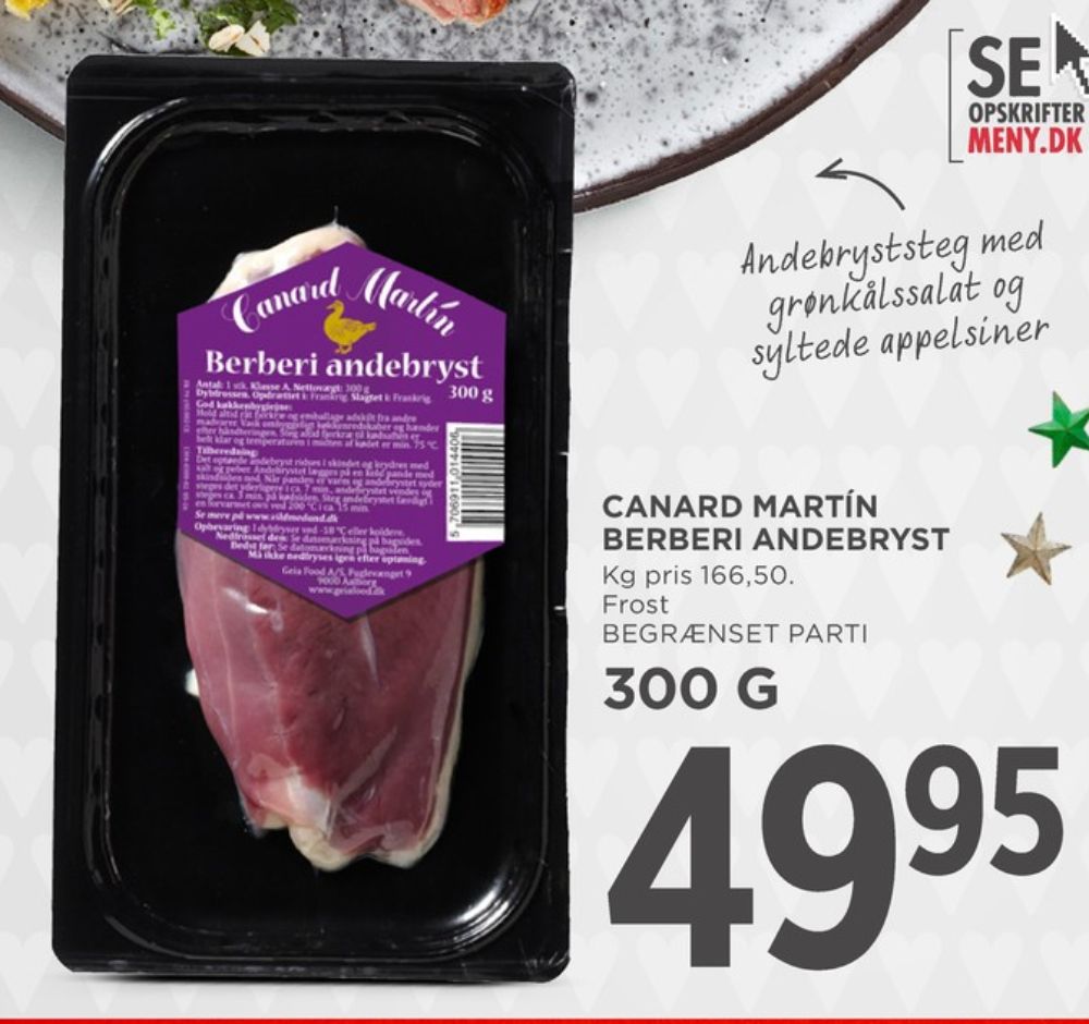 Canard Martin, Andebryst