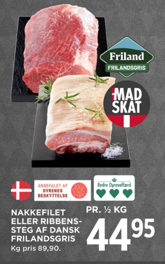 FRILAND Frilandsgris, Ribbensteg