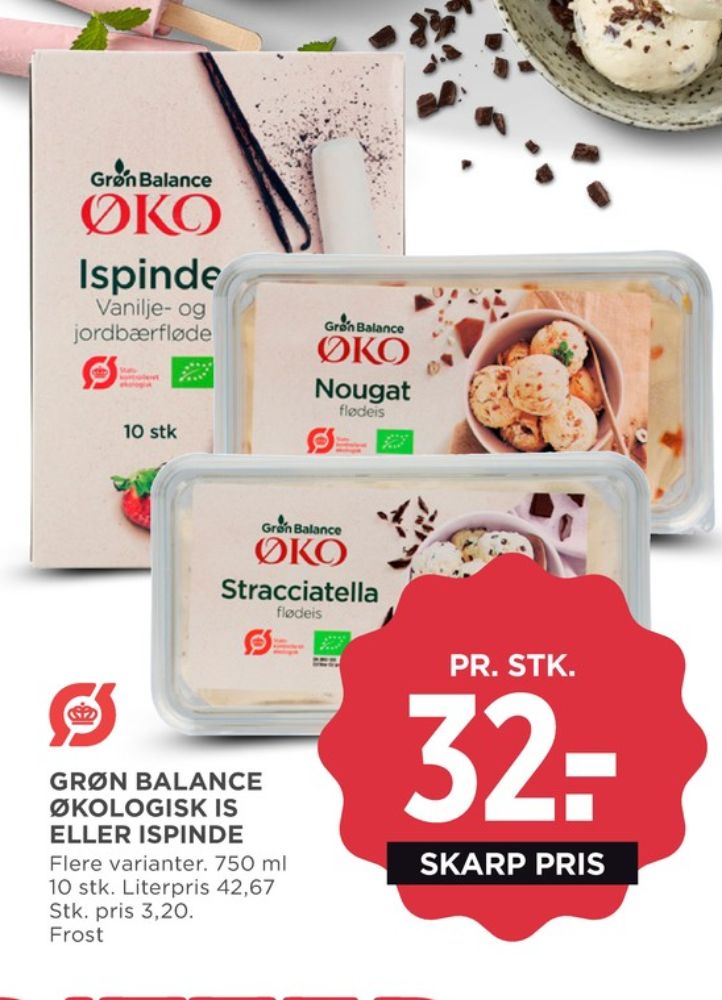 Grøn Balance, Vanilje- og jordbærfløde ispinde