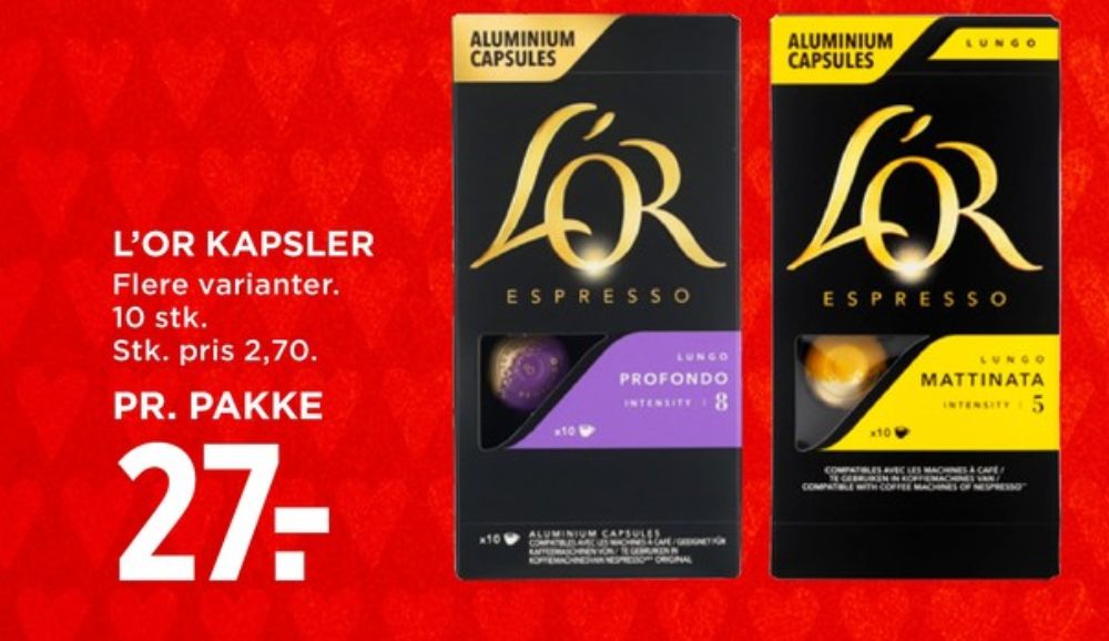 LOR Espresso Lungo Profondo, Kaffekapsler