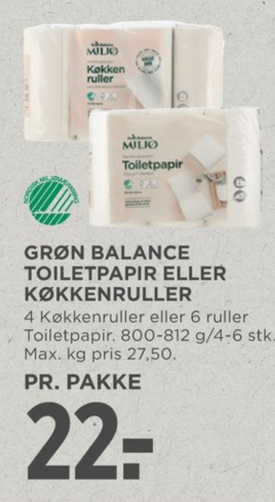 Grøn Balance, Toiletpapir