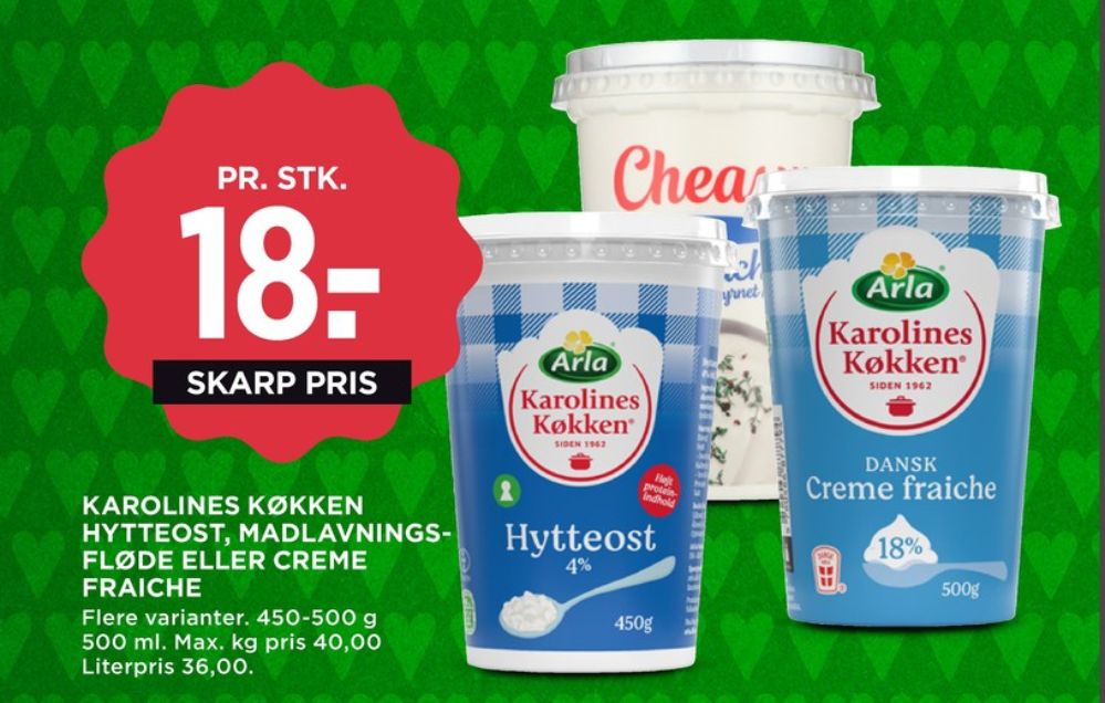 Karolines, Hytteost 4,5%