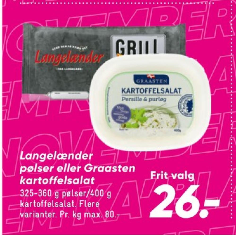 Langelænder, Grillpølser