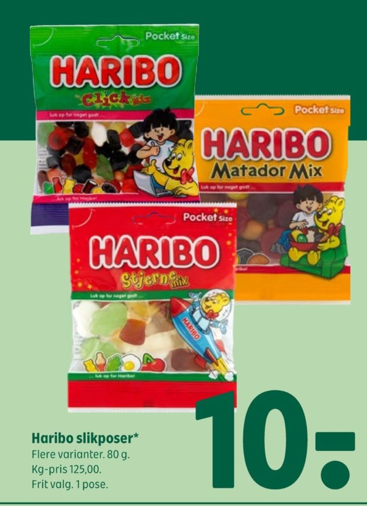 Haribo Stjernemix, Slikposer