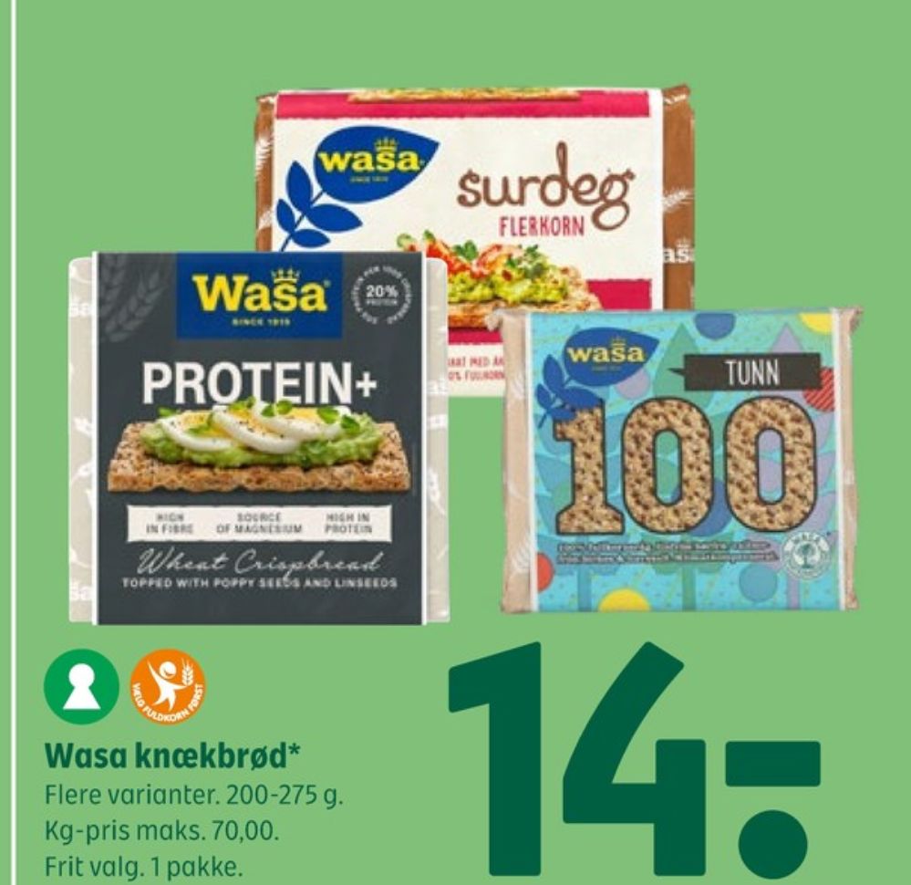 Wasa, Surdeg flerkorn knækbrød