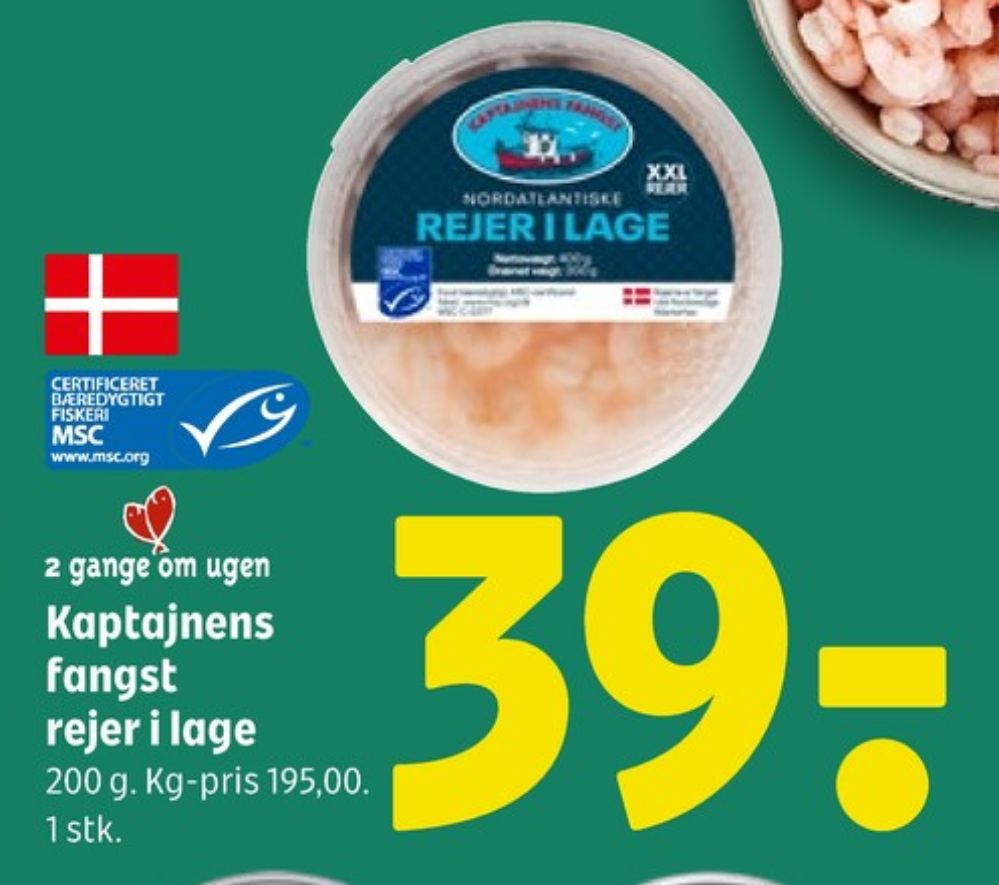 Kaptajnens Fangst, Rejer