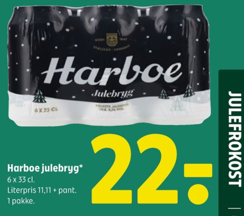 Harboe Julebryg, Øl 6 pk.
