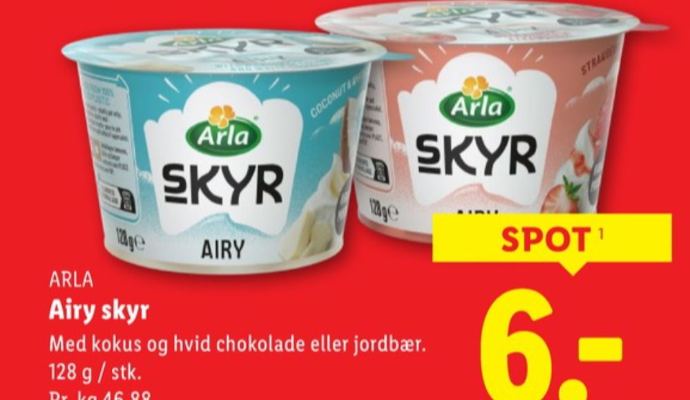 Arla, Jordbær Skyr Airy