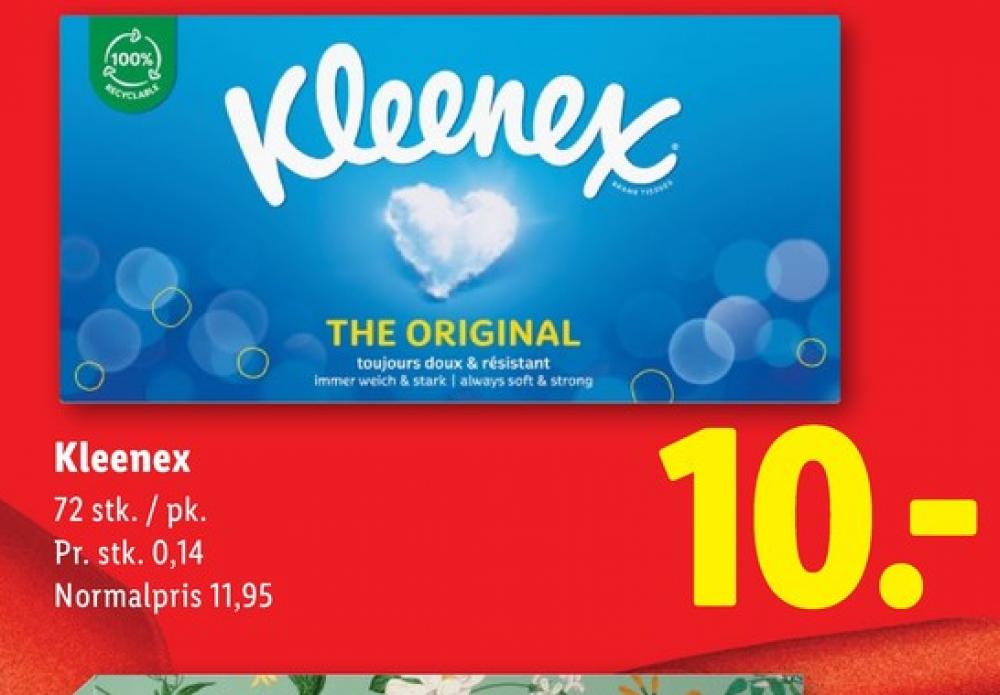 Kleenex, Lommetørklæder