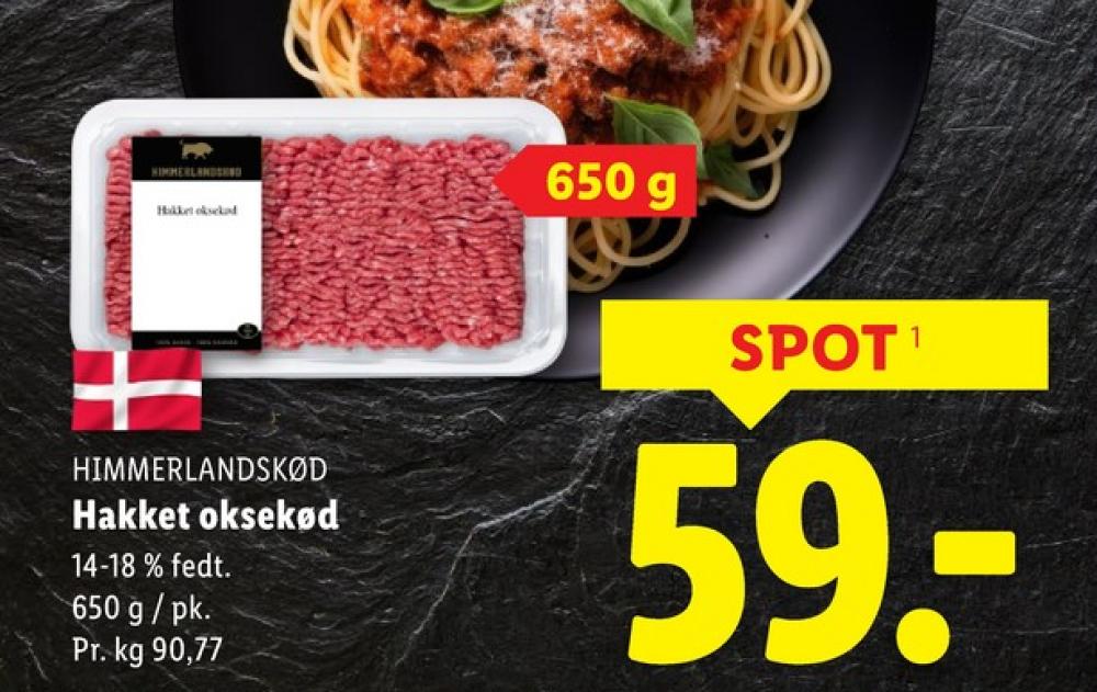 Himmerlandskød, Hakket oksekød 14-18%