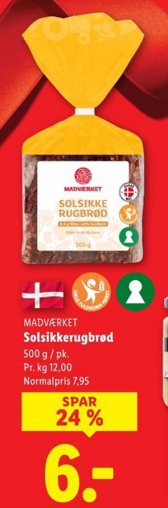 Madværket, Solsikkerugbrød