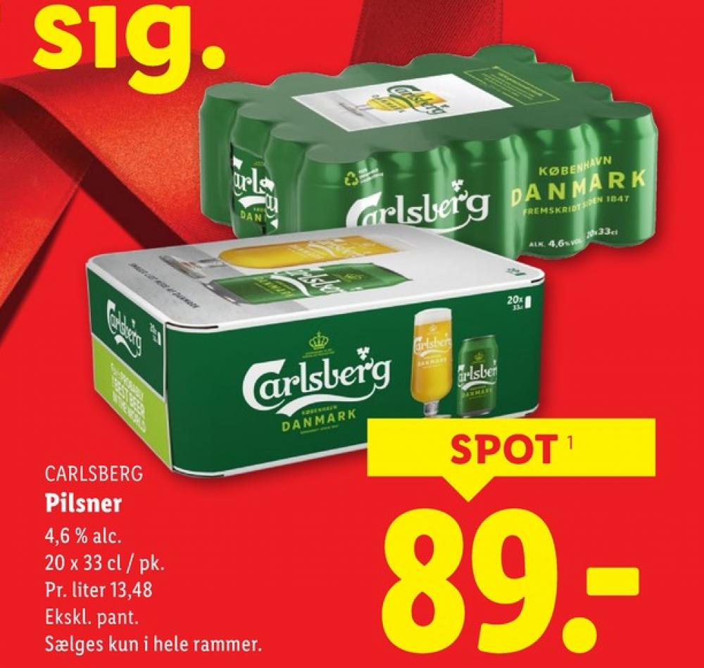 Carlsberg Pilsner, Øl 20 pk.