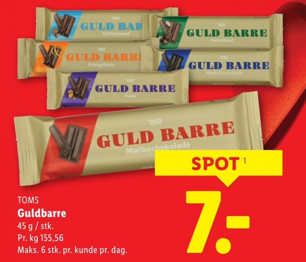 Toms Guldbarre, Chokoladebar Hasselnød