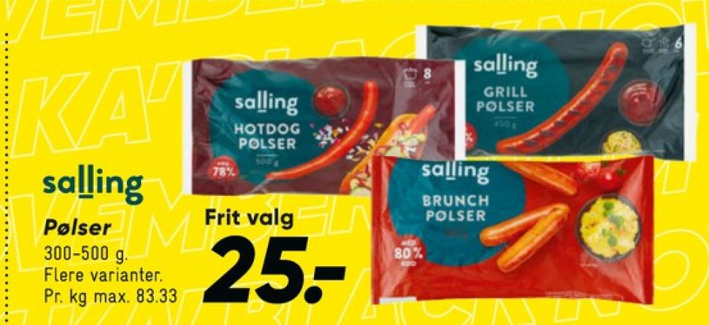 Salling, Grillpølser