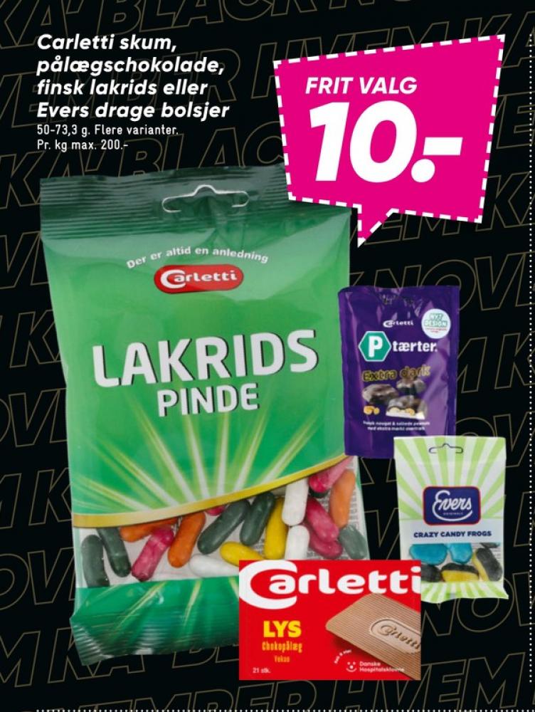 Carletti Lakridspinde, Dragée