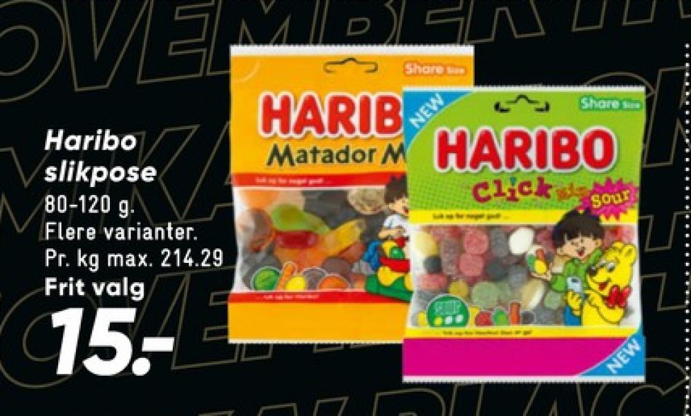 Haribo Matador Mix, Slikposer