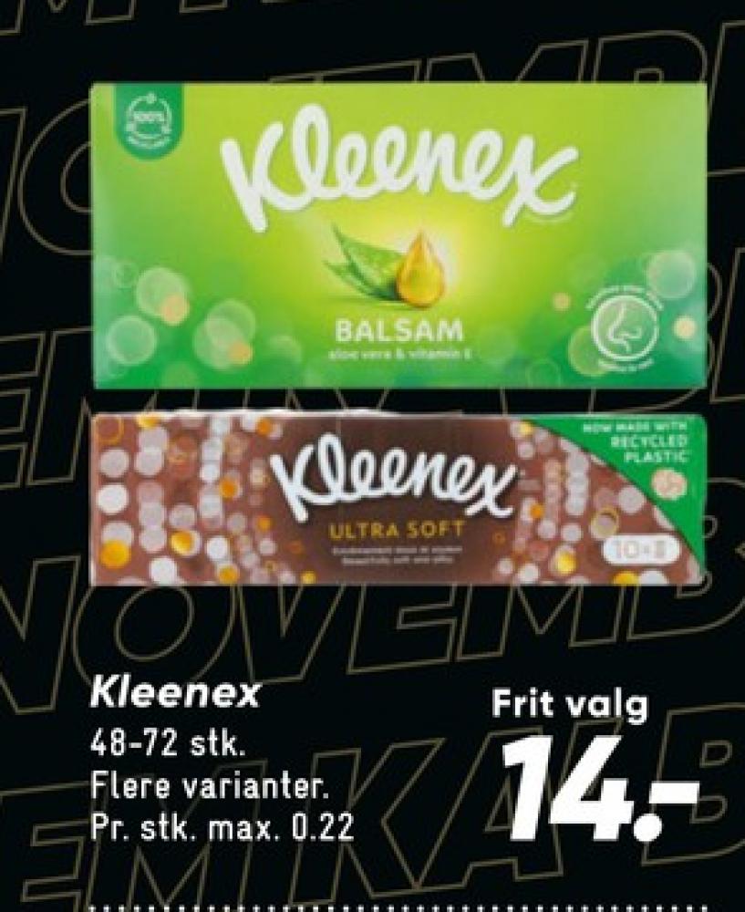 Kleenex, Lommetørklæder