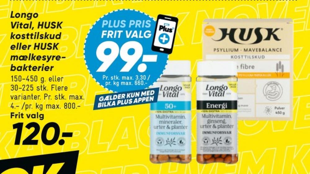 Longo Vital, Vitaminer