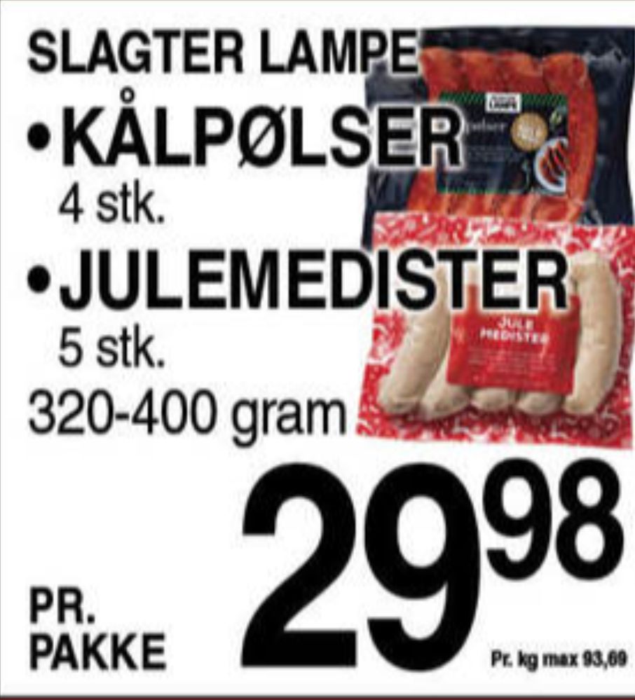 Slagter Lampe, Kålpølser