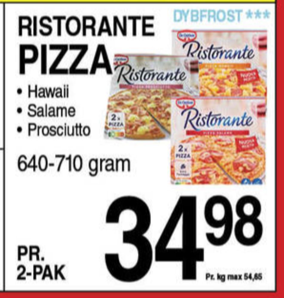 Ristorante, Pizza Hawaii