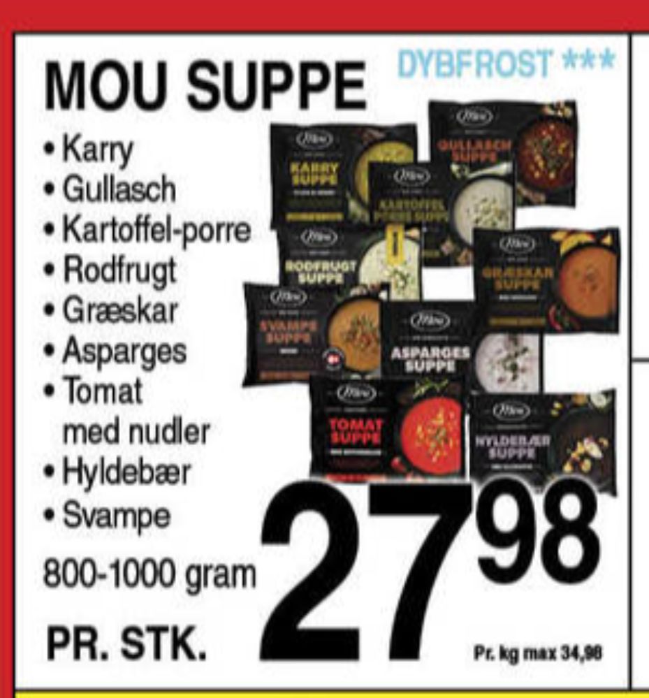 Mou, Aspargessuppe