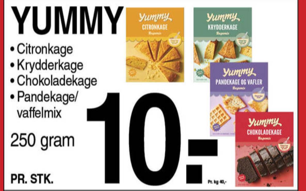Yummy, Chokoladekagebagemix