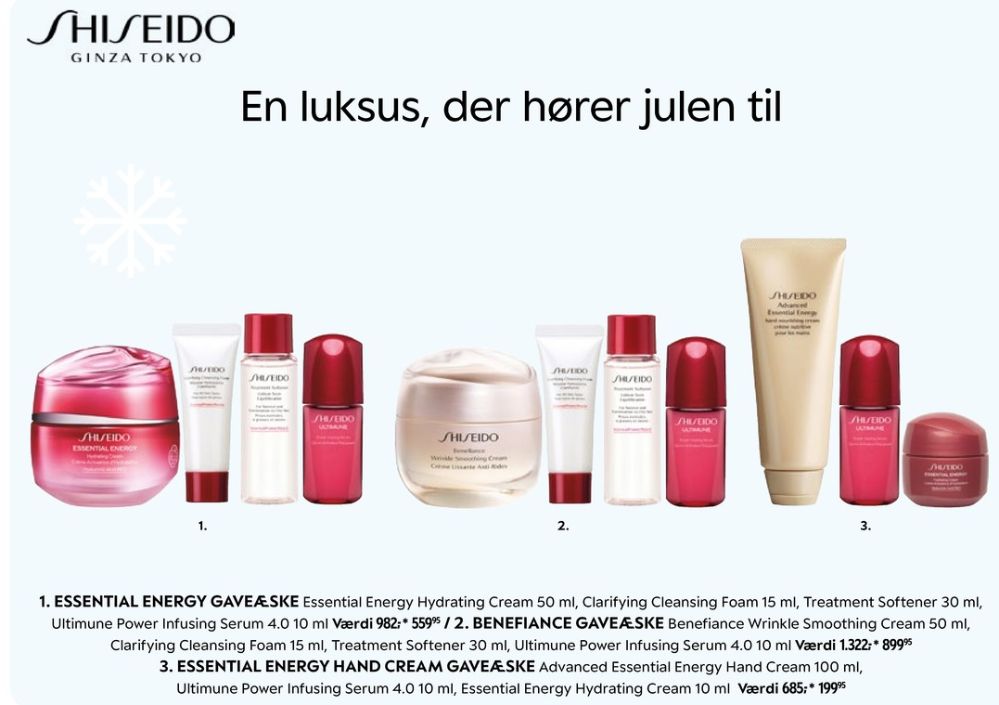 Shiseido Benefiance, Gaveæske