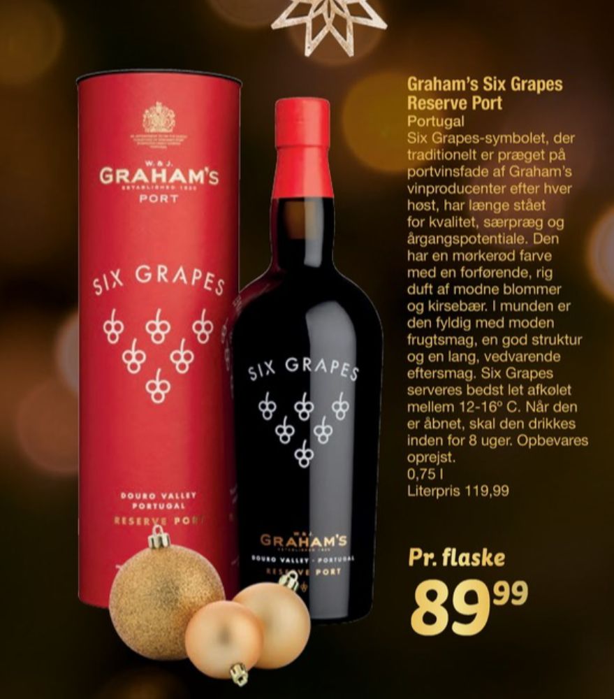 Graham's Six Grapes, Portvin