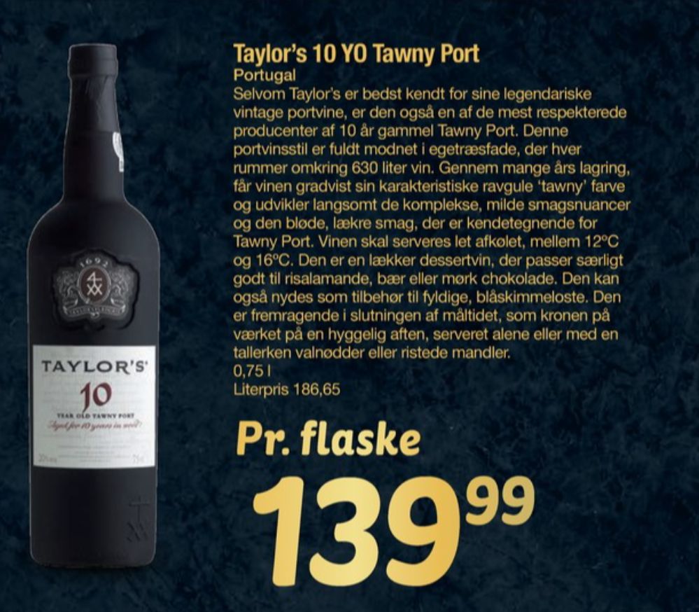 Taylor's 10 YO Tawny, Portvin