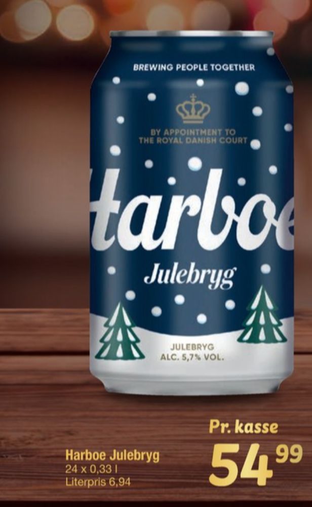 Harboe Julebryg, Øl 24 pk.