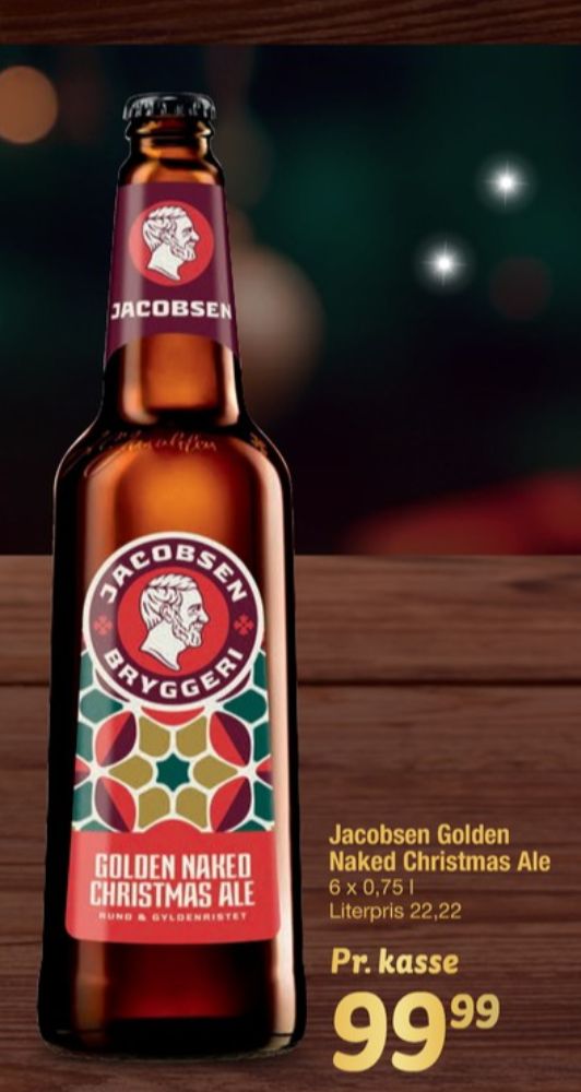 Jacobsen Golden Naked Christmas Ale, Specialøl 6 pk.