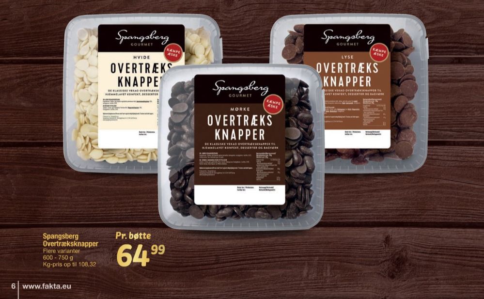 Spangsberg, Overtræksknapper Mørk