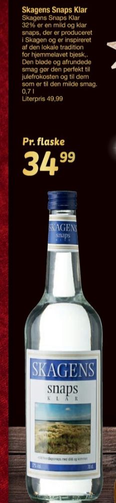 Skagens Klar, Snaps