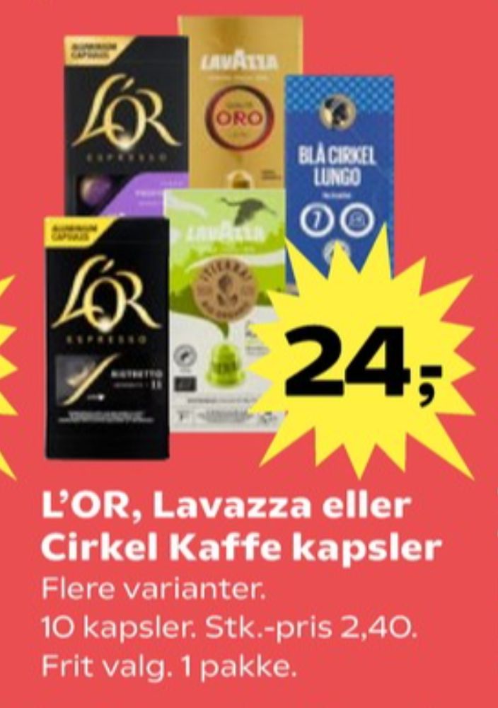 LavAzza Qualita Oro, Kaffekapsler