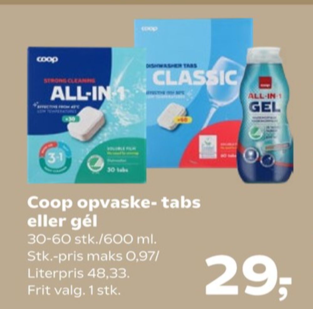 Änglamark, Maskinopvask-tabs