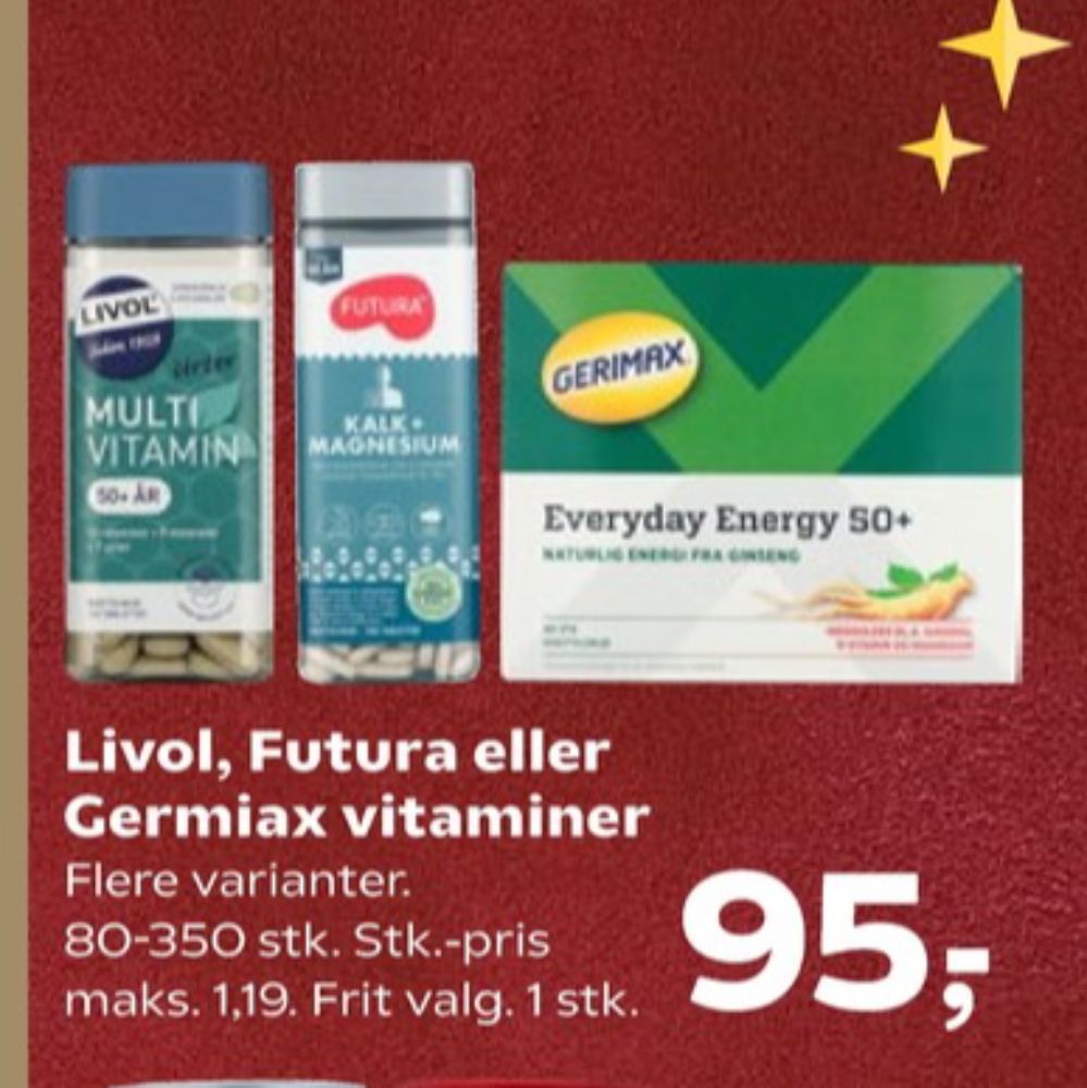 Livol Multi, Vitaminer