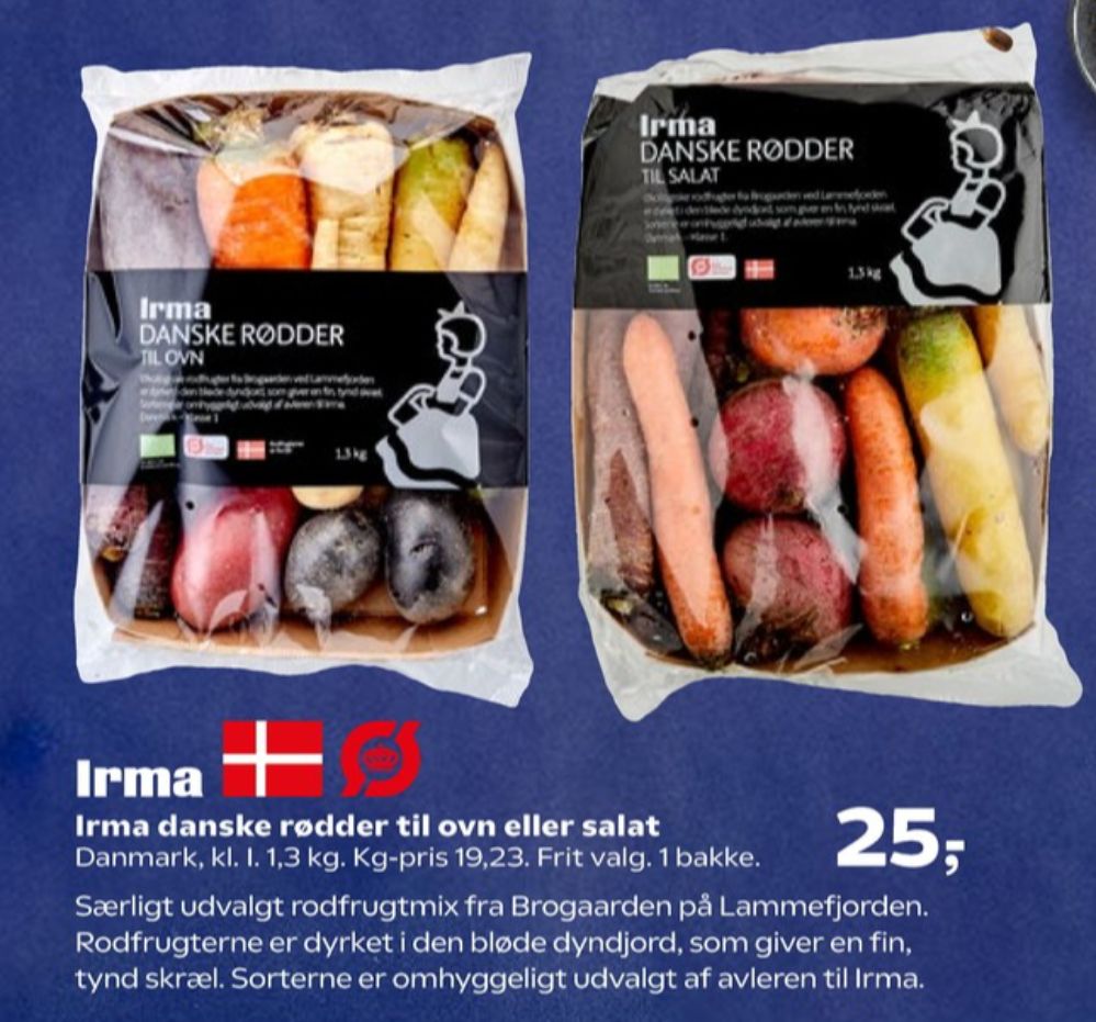 Irmas, Rodfrugter