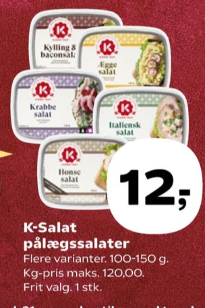 K-salat, Kylling & Baconsalat