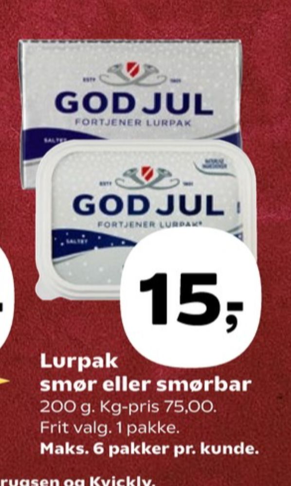 Lurpak, Smør