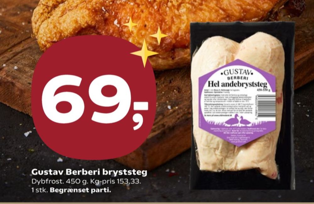 Gustav, Andebryststeg