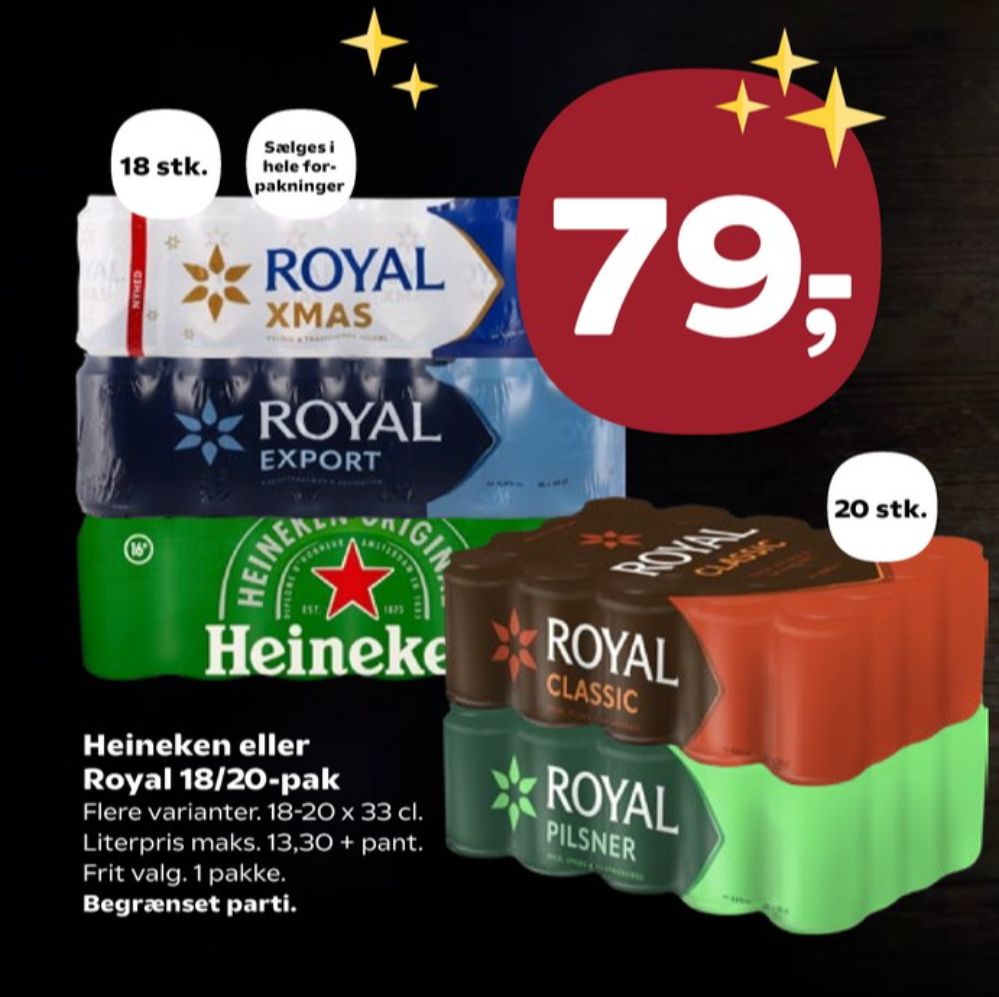 Royal Pilsner, Øl 20 pk.