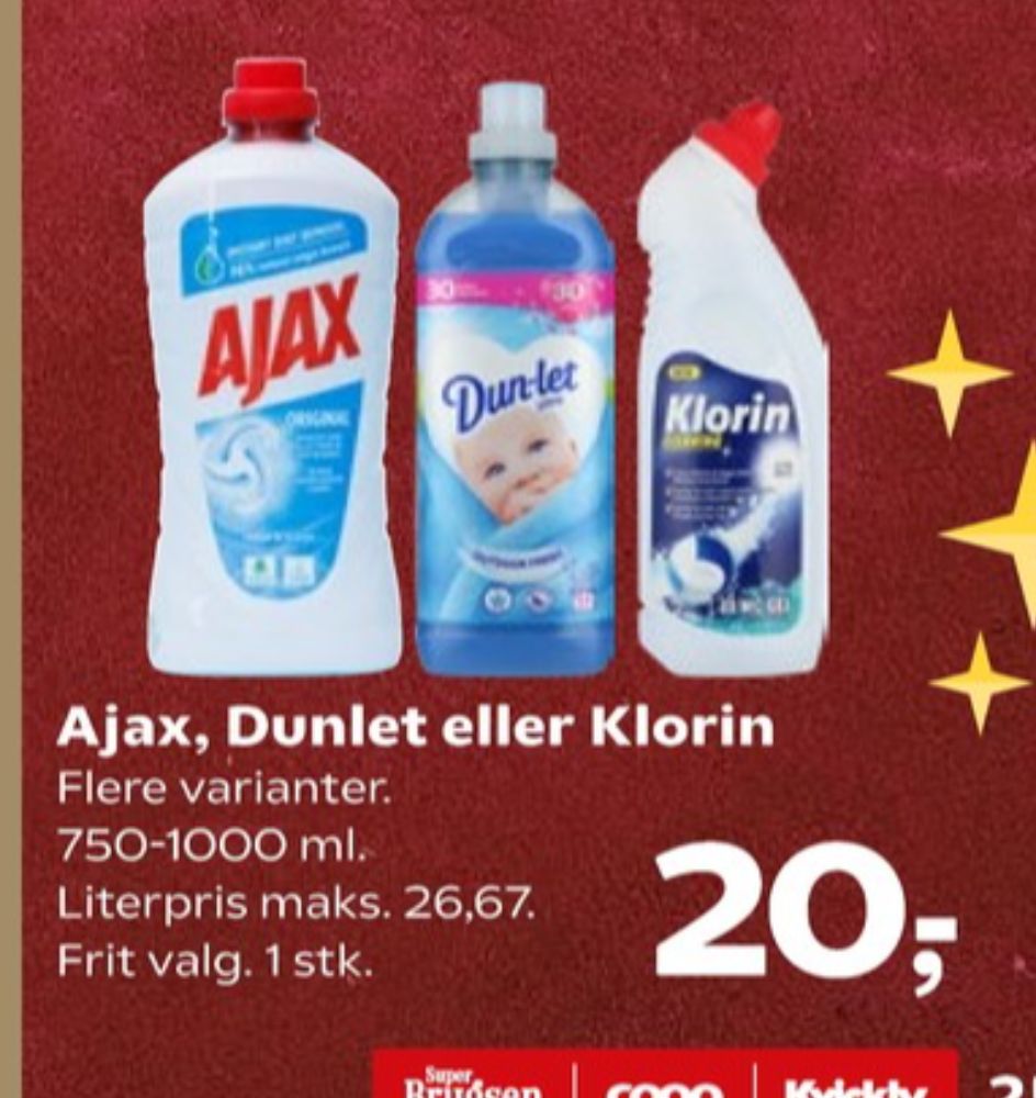 Dun-let, Skyllemiddel