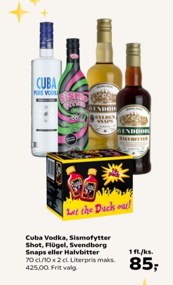 Flügel Let the Duck out!, Shots